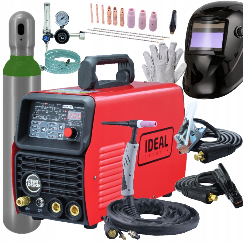 Spawarka PRAKTIK TIG 200 AC/DC HF PULSE TIG/MMA IDEAL ZESTAW
