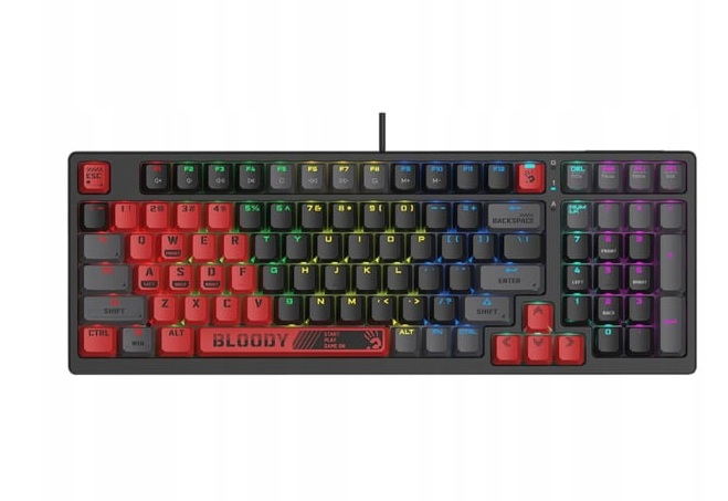 Klawiatura mechaniczna A4TECH Bloody S98 Usb Sports Blms Red Plus Switches