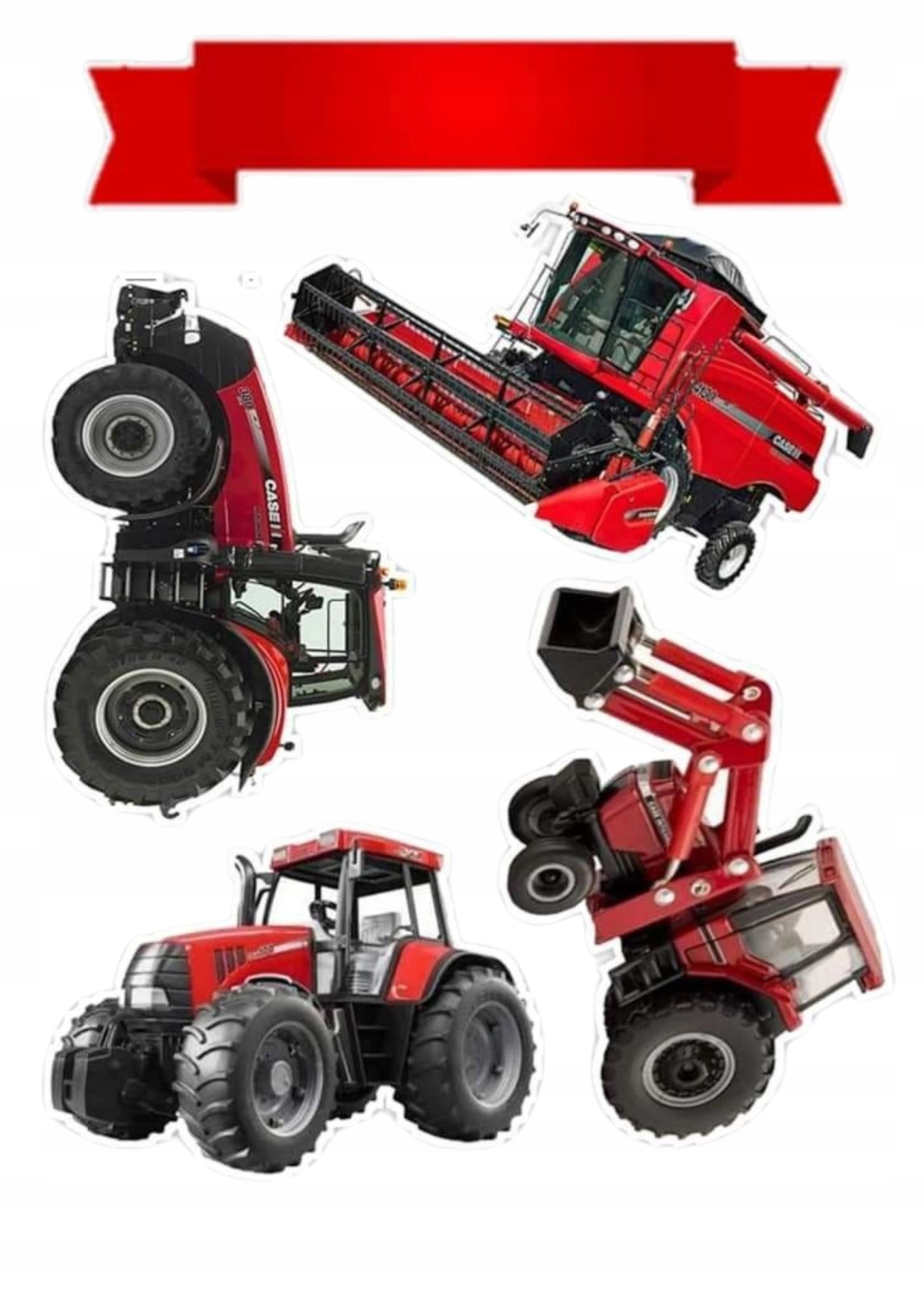 Wydruk na masie cukrowej maszyny Traktory imię wiek