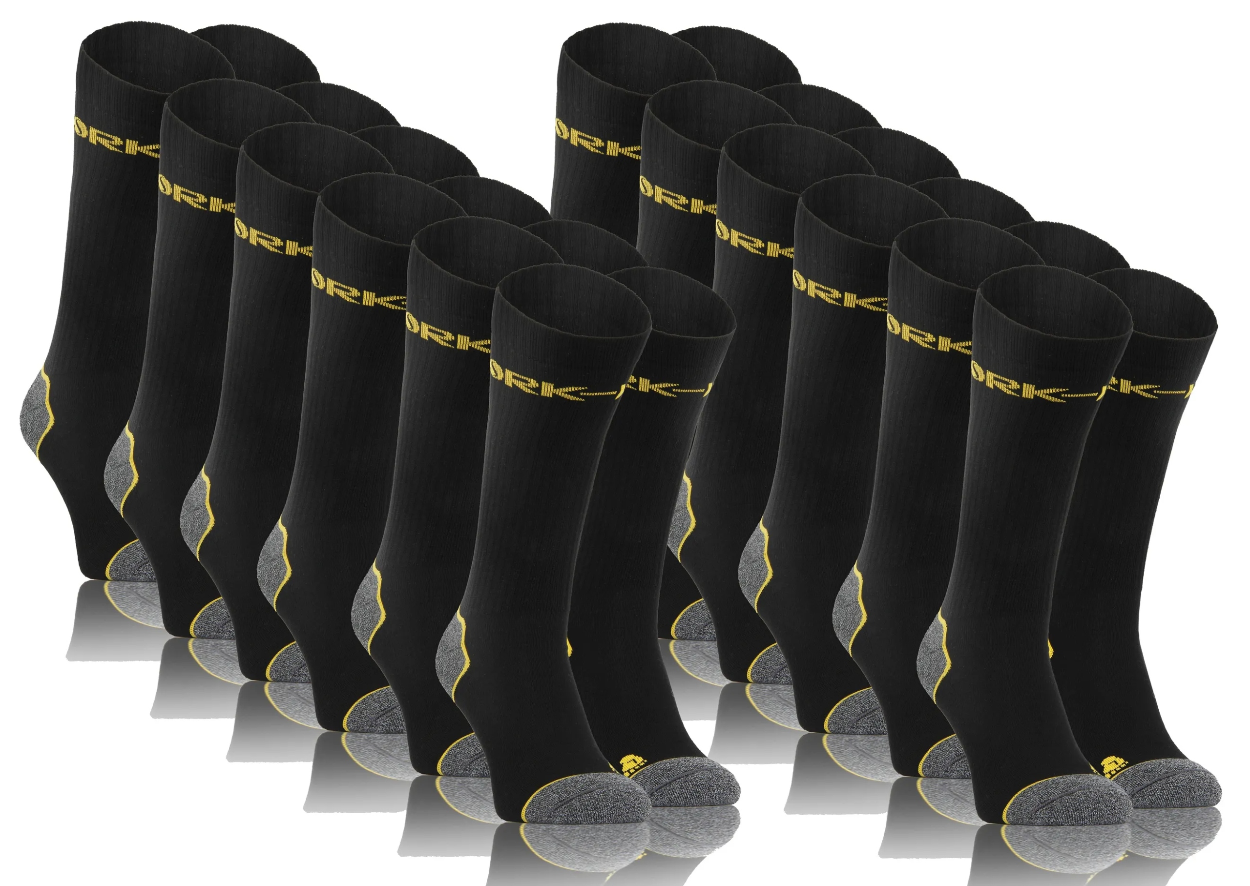 Sesto Senso Ponožky Work 12PAK dlouhé Černá 43-46