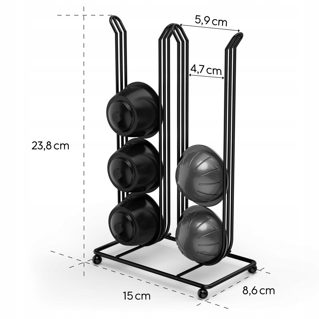 XAVAX Stojak na kapsułki do kawy Dolce Gusto, 16 kapsułek BARISTA Kod producenta 111266