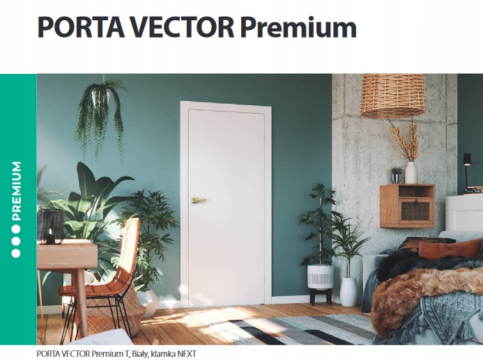 DRZWI WEWNĘTRZNE PORTA VECTOR A, B, C, E, J, U, V, W Typ Pełne