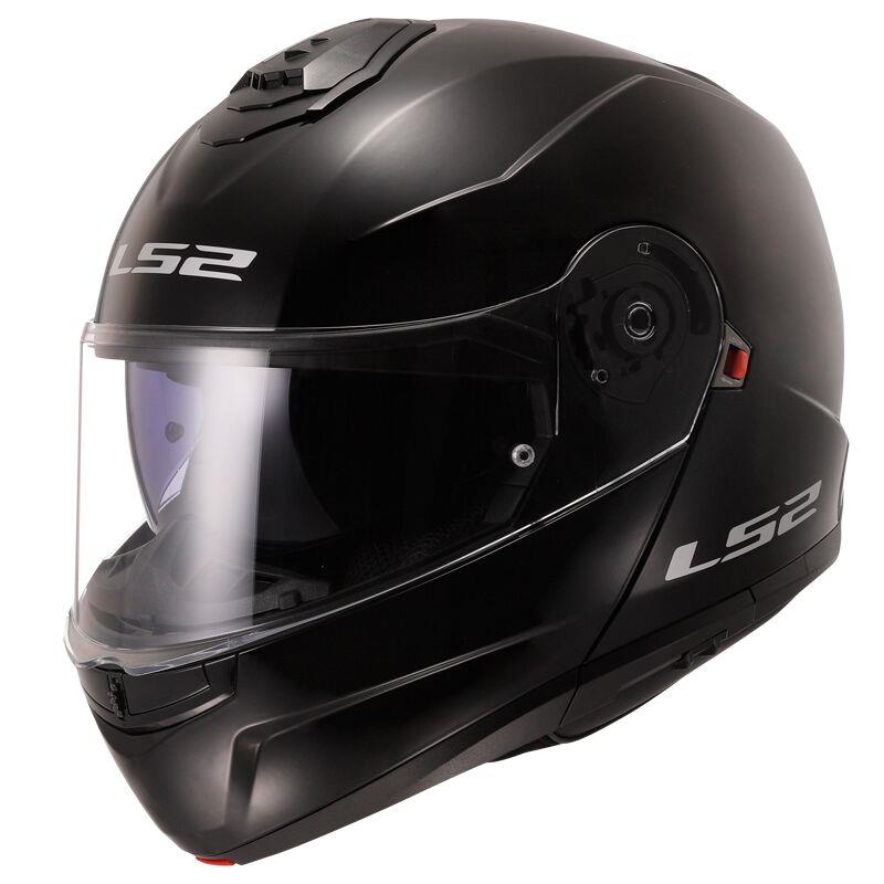 Motocyklová Prilba LS2 FF908 Strobe II Čeľusťová, Čierny Lesk XL