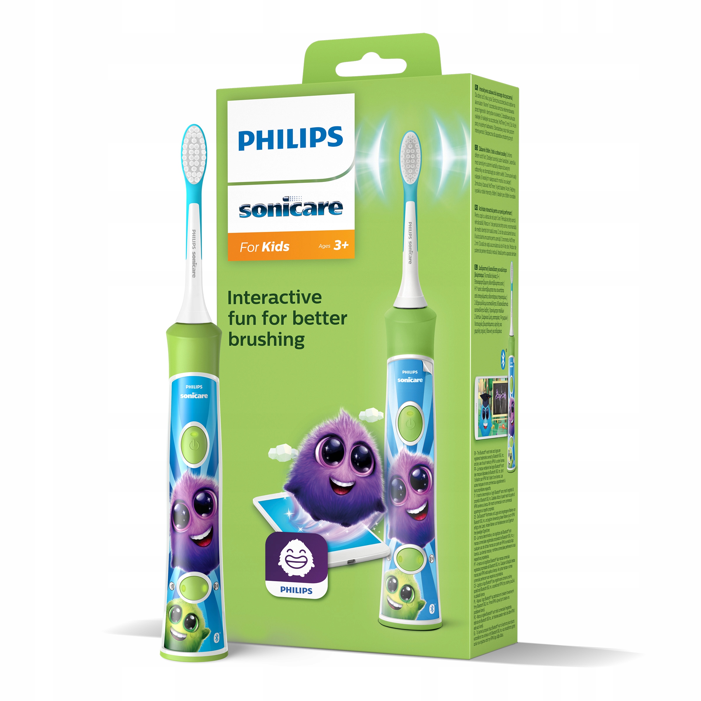 Philips Sonicare Kids szczoteczka soniczna dla dzieci zielona HX6352/11