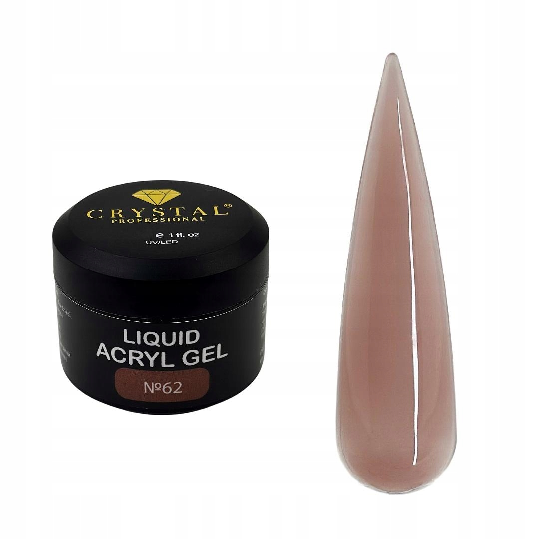 Liquid Acryl Gel #62 30 ml Crystal Professional Gel pro posílení nehtů