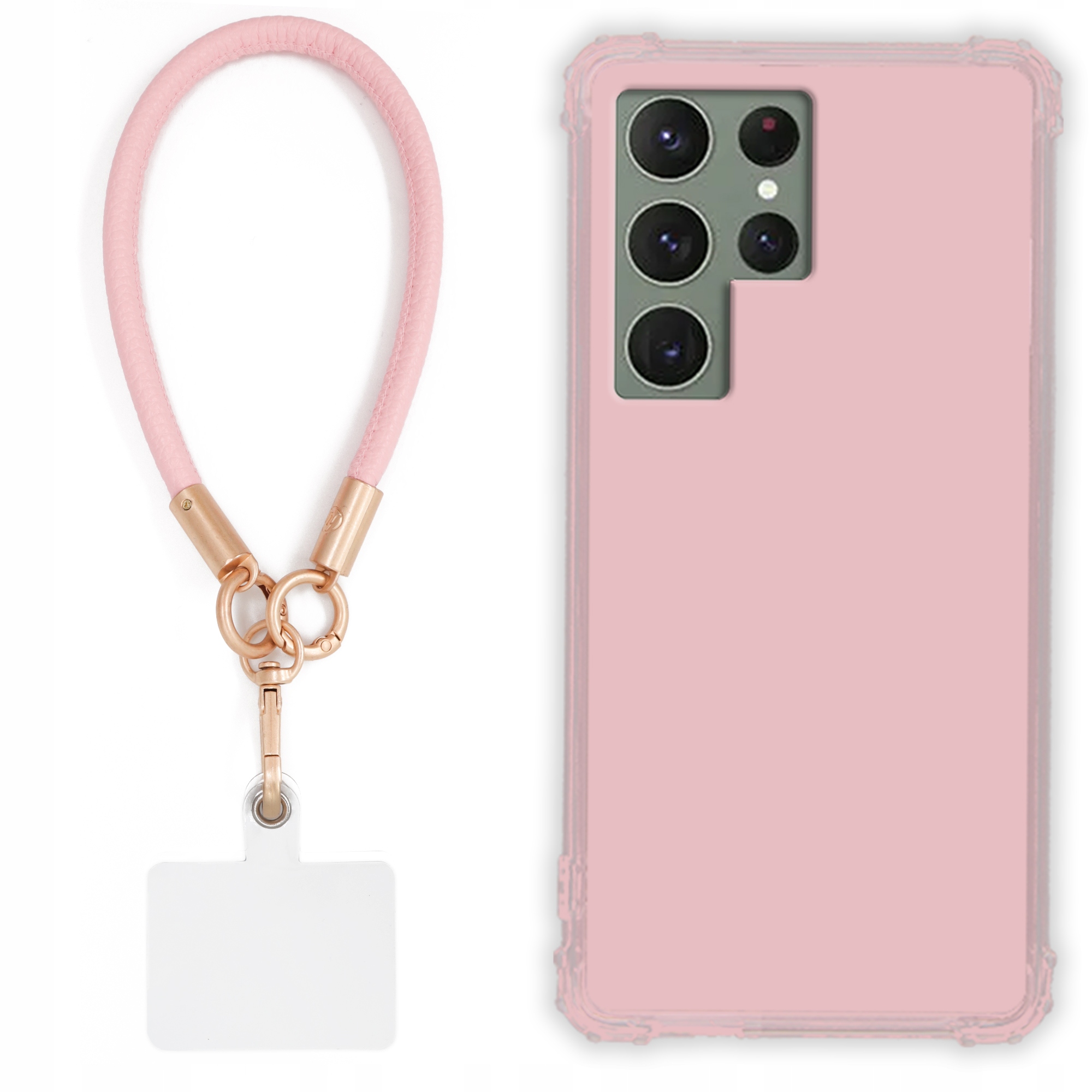 Pouzdro Pro Samsung S23 Ultra Case Antishock Pinky Růžové vodítko Sada Tpu
