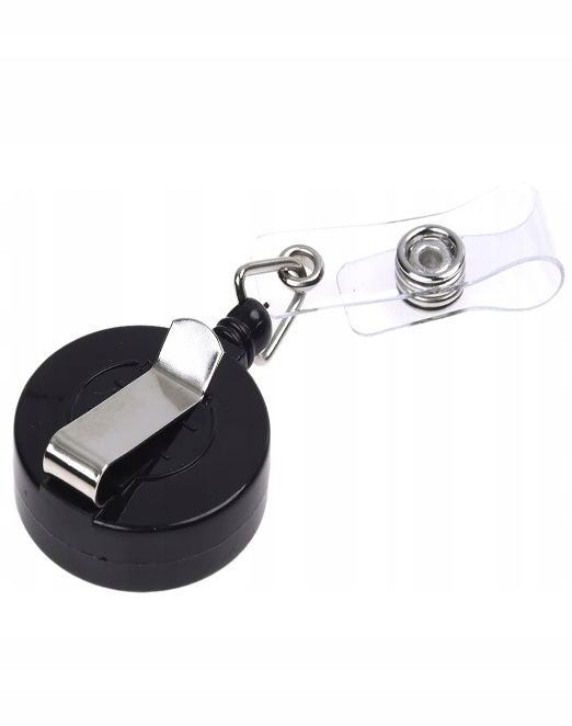 Retraktor na identyfikator zwijana linka klucze ID brelok klips imiennik