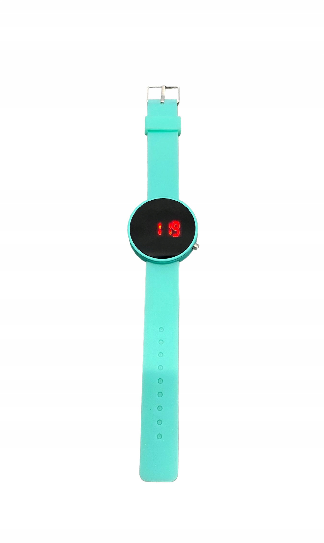 ZEGAREK LED Silikonowy MIĘTOWY