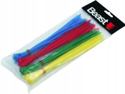 Opaski zaciskowe trytytki 2,5x200 MM 120x kolorowe Kod producenta 195310