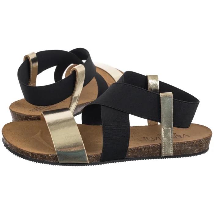 Dámské letní nazouvací sandály Venezia Zlaté W001LEGOOBS137