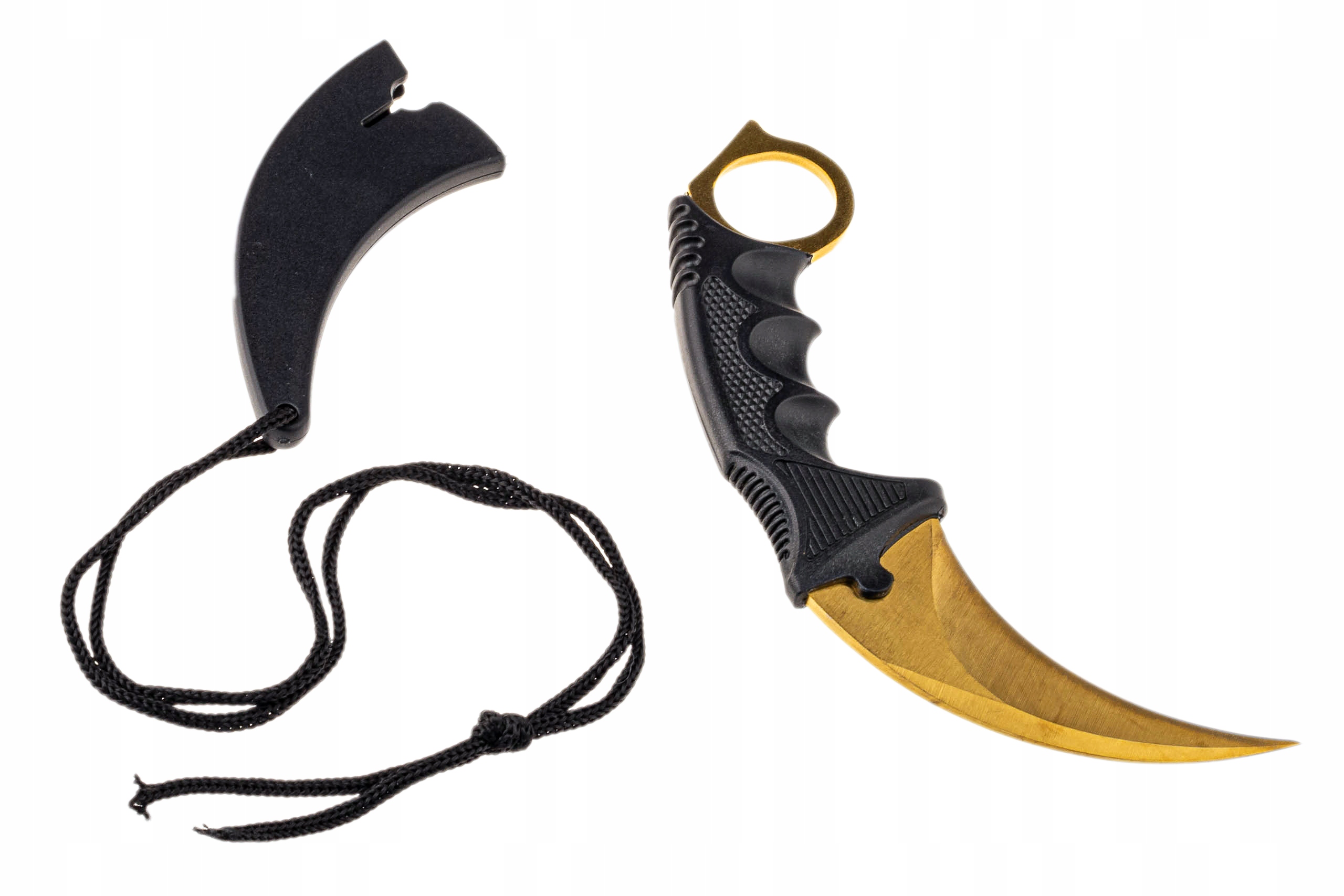 ніж типу karambit CS: going Gold Tooth, злотий Type with fixed head