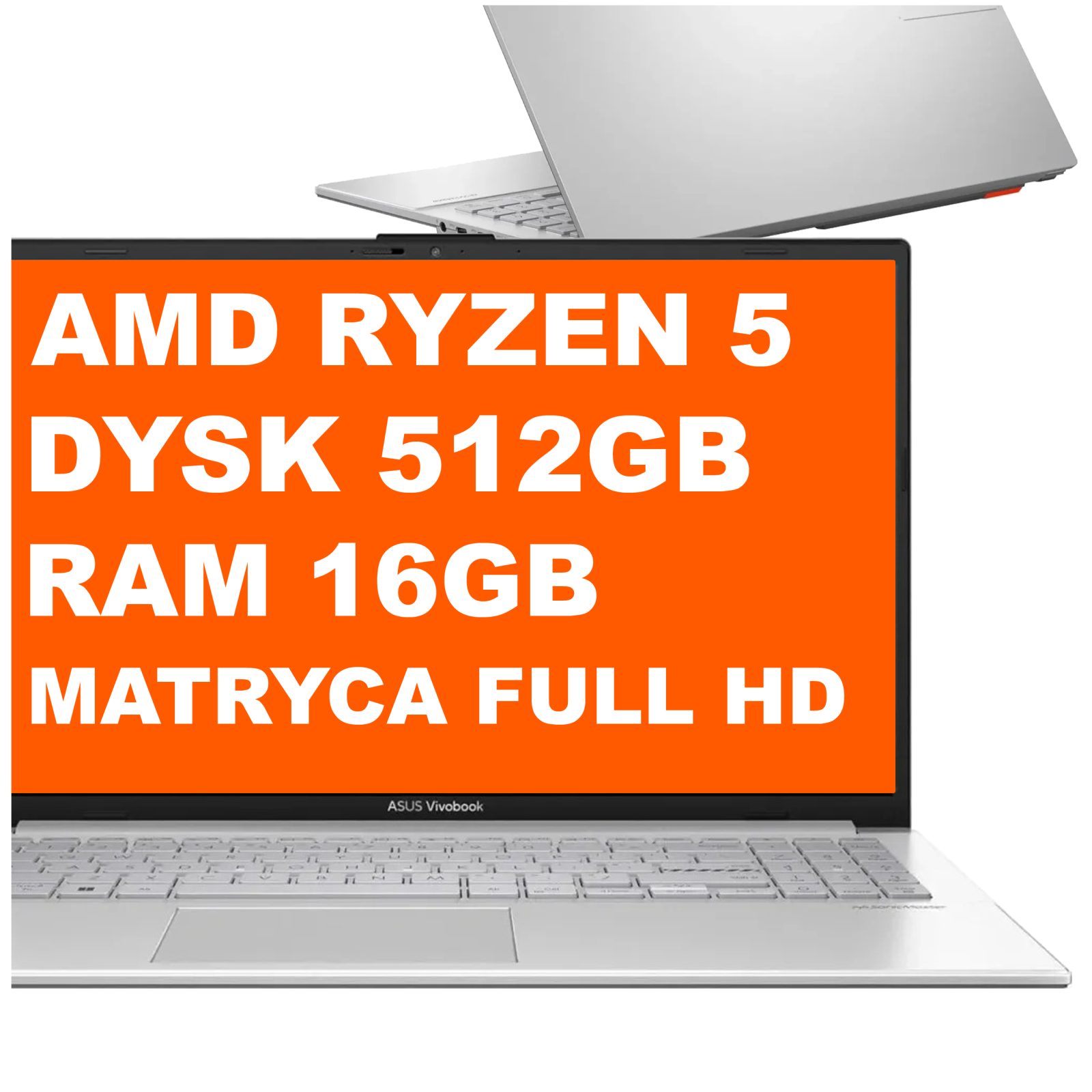 Notebook Asus Vivobook Go 15 E1504FA Ryzen 5 16GB 512GB Radeon Win 11 Stříbrný