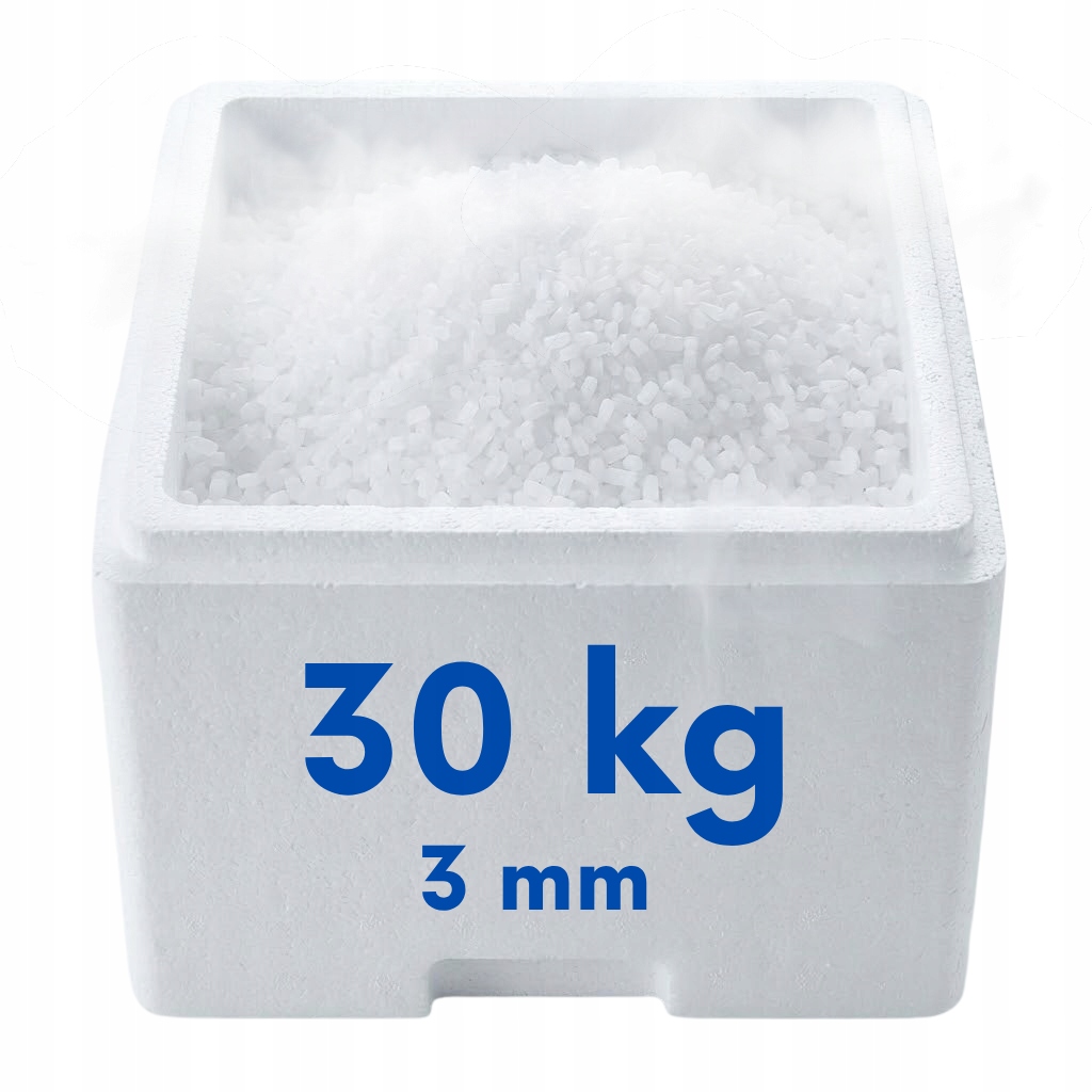 Suchy lód gęsty dym 3 mm 30 kg plus thermobox