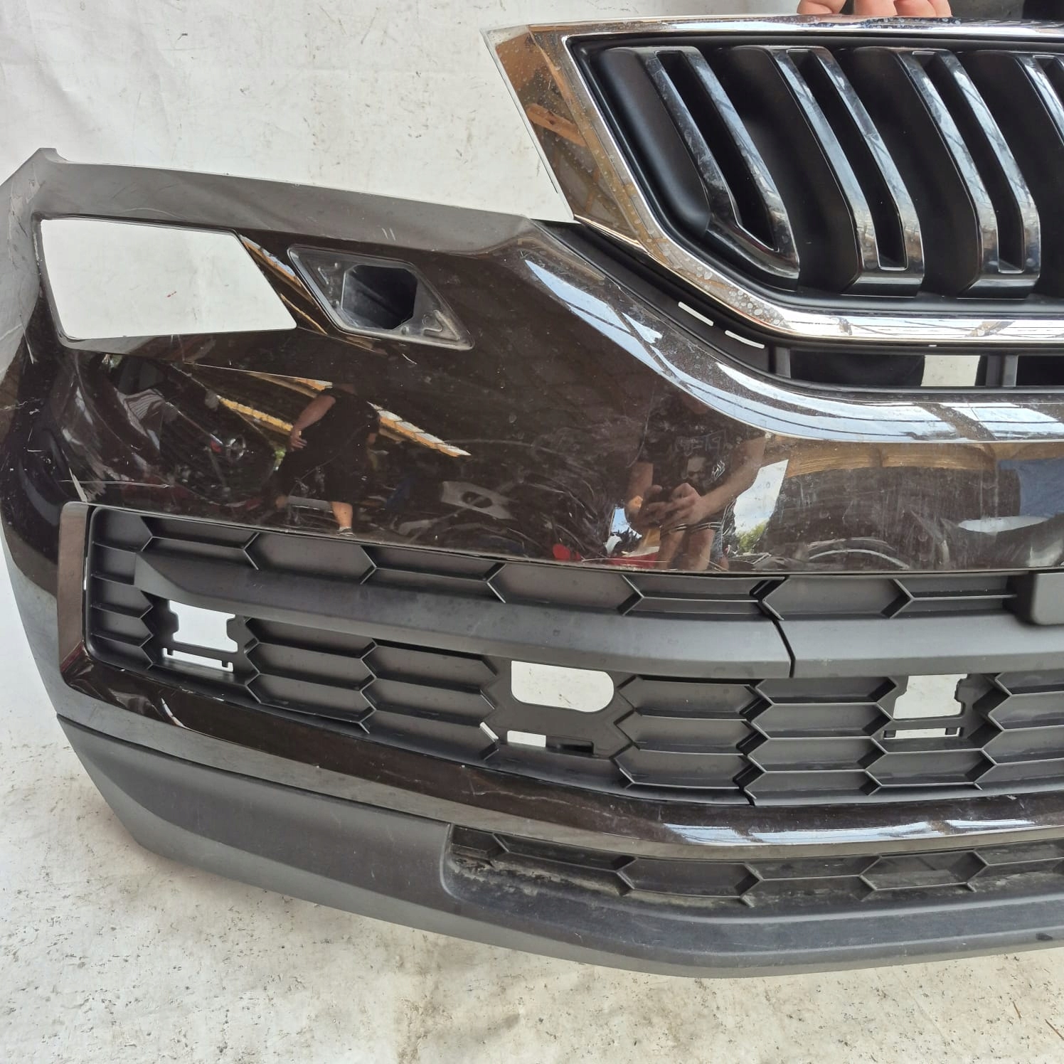SKODA KODIAQ 565 17- bumper front front 6PDC SPR
