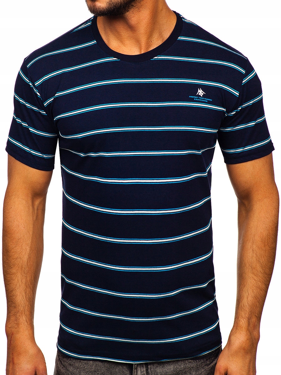 

T-shirt Męski Koszulka Granatowa 14952 DENLEY_2XL