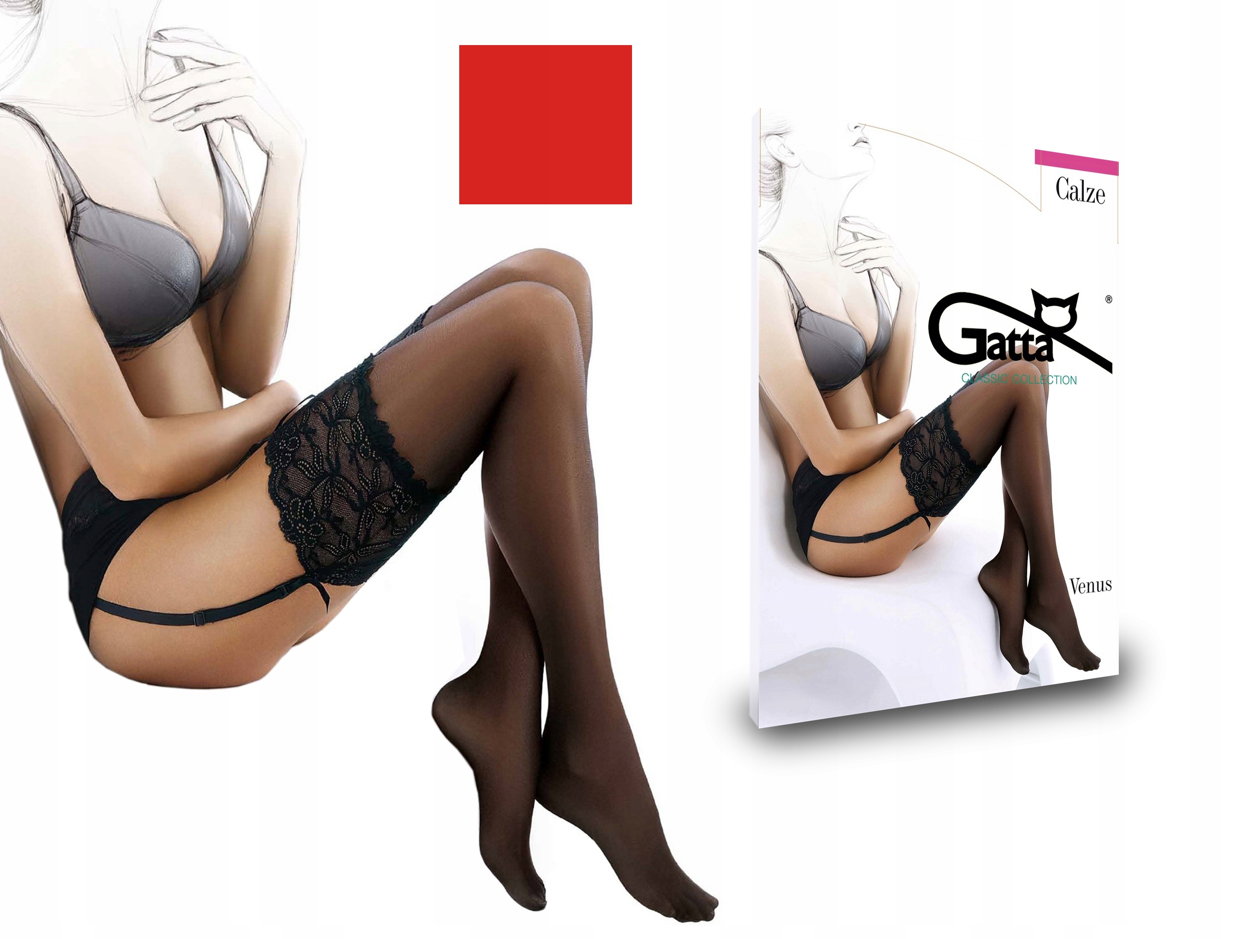 

Gatta pończochy do paska Venus, 20 den ferrari 1/2