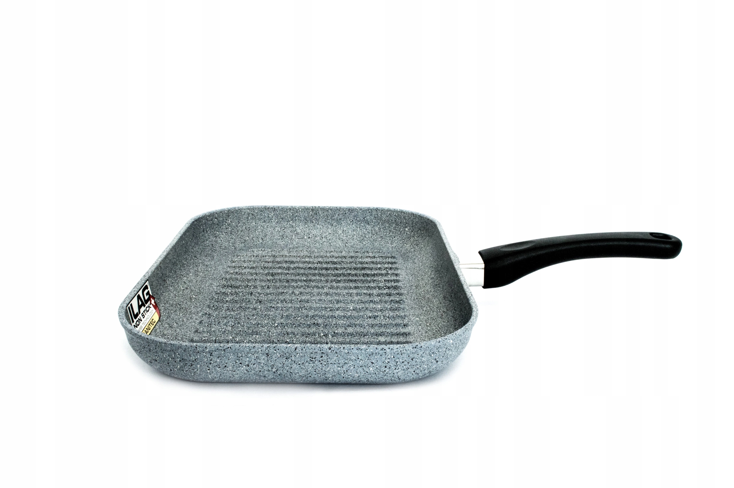 Grilovacia panvica Protitan línia Granit, šedý, neindukčný, 25 x 35 x 4 cm