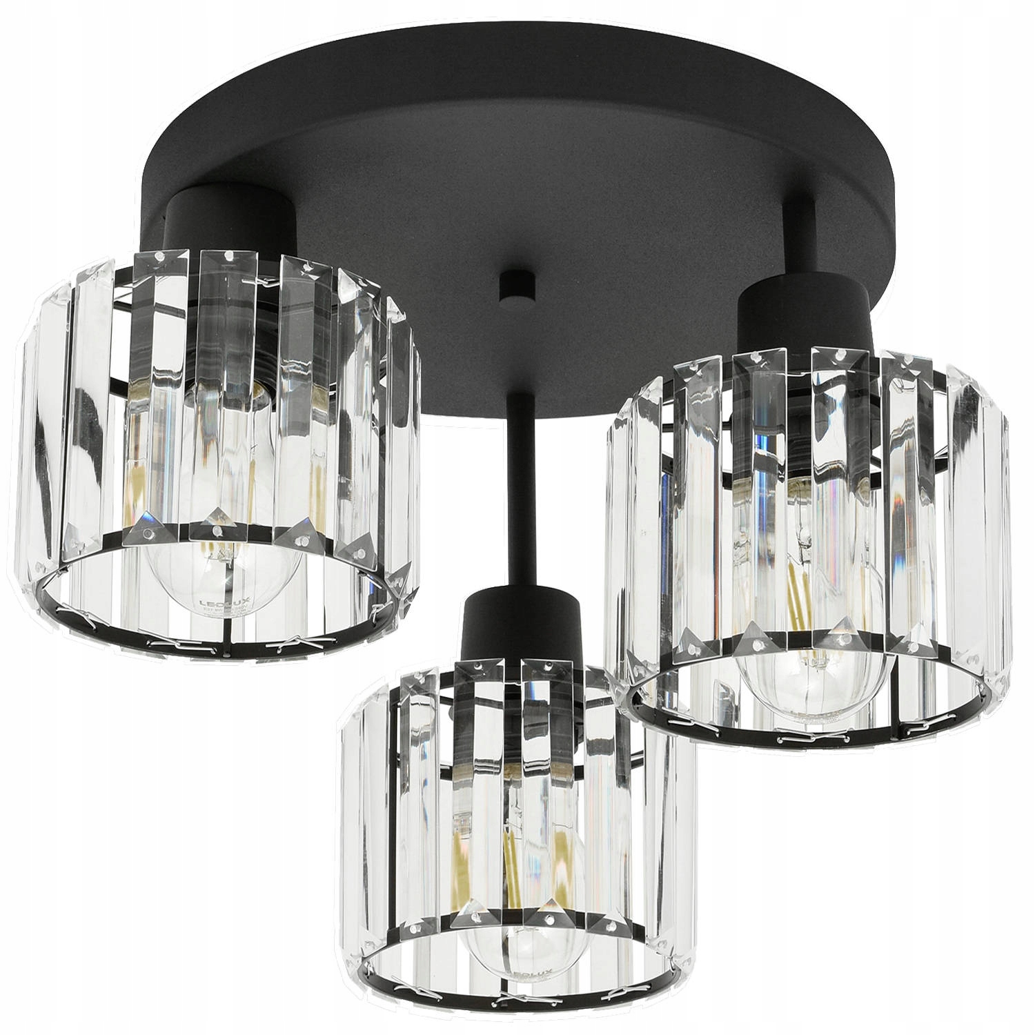 

Lampa Sufitowa LX- 1338 Czarna 3x E27 Ledlux
