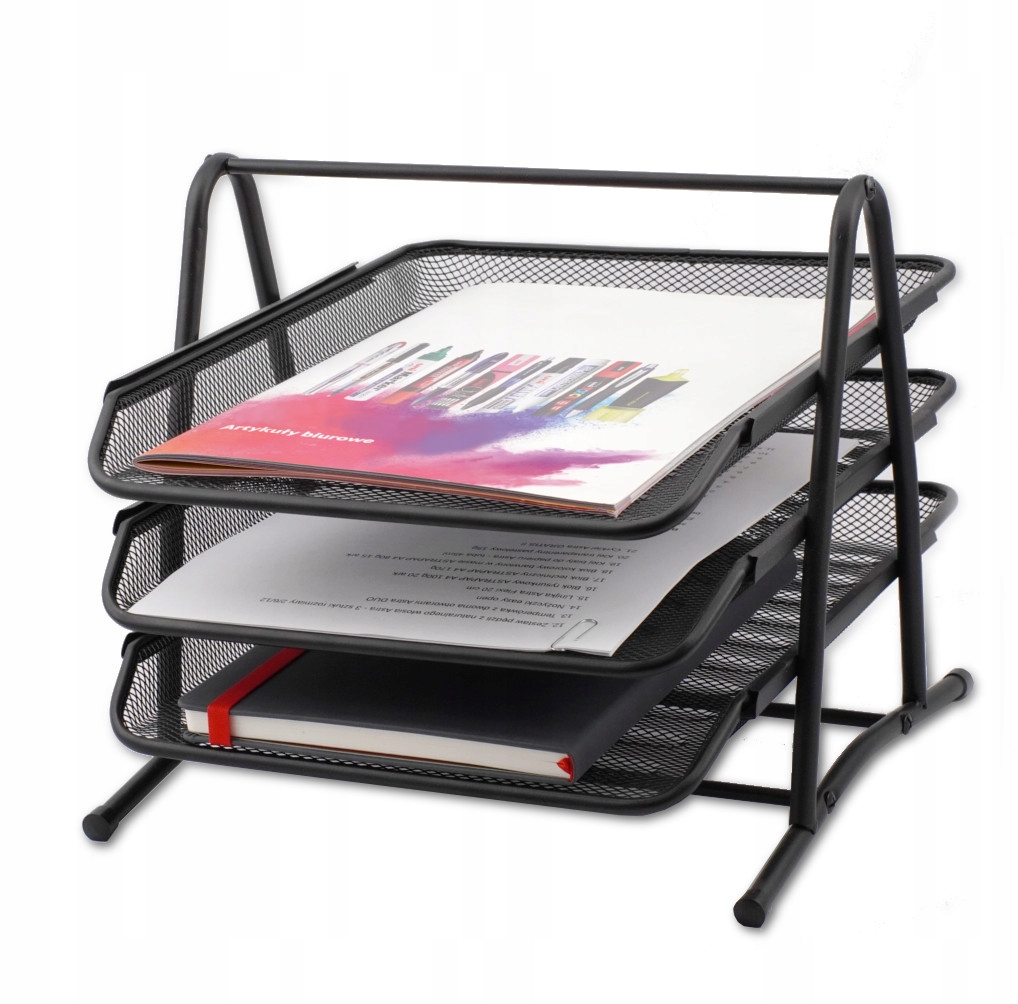 

Szuflady Na Dokumenty 3 Półki Metalowa Półka A4