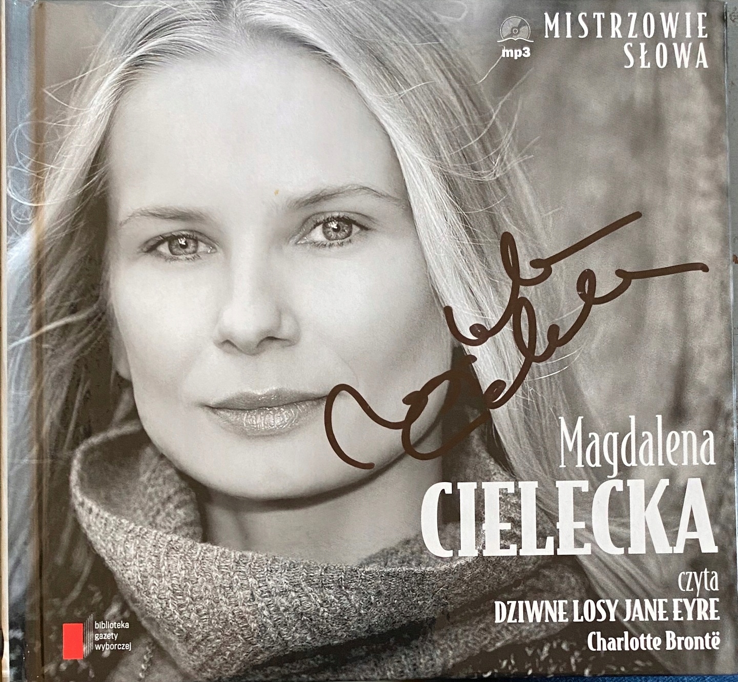 MAGDALENA CIELECKA AUTOGRAF- DZIWNE LOSY JANE EYRE audiobook CD nowy ISBN 9788311124660