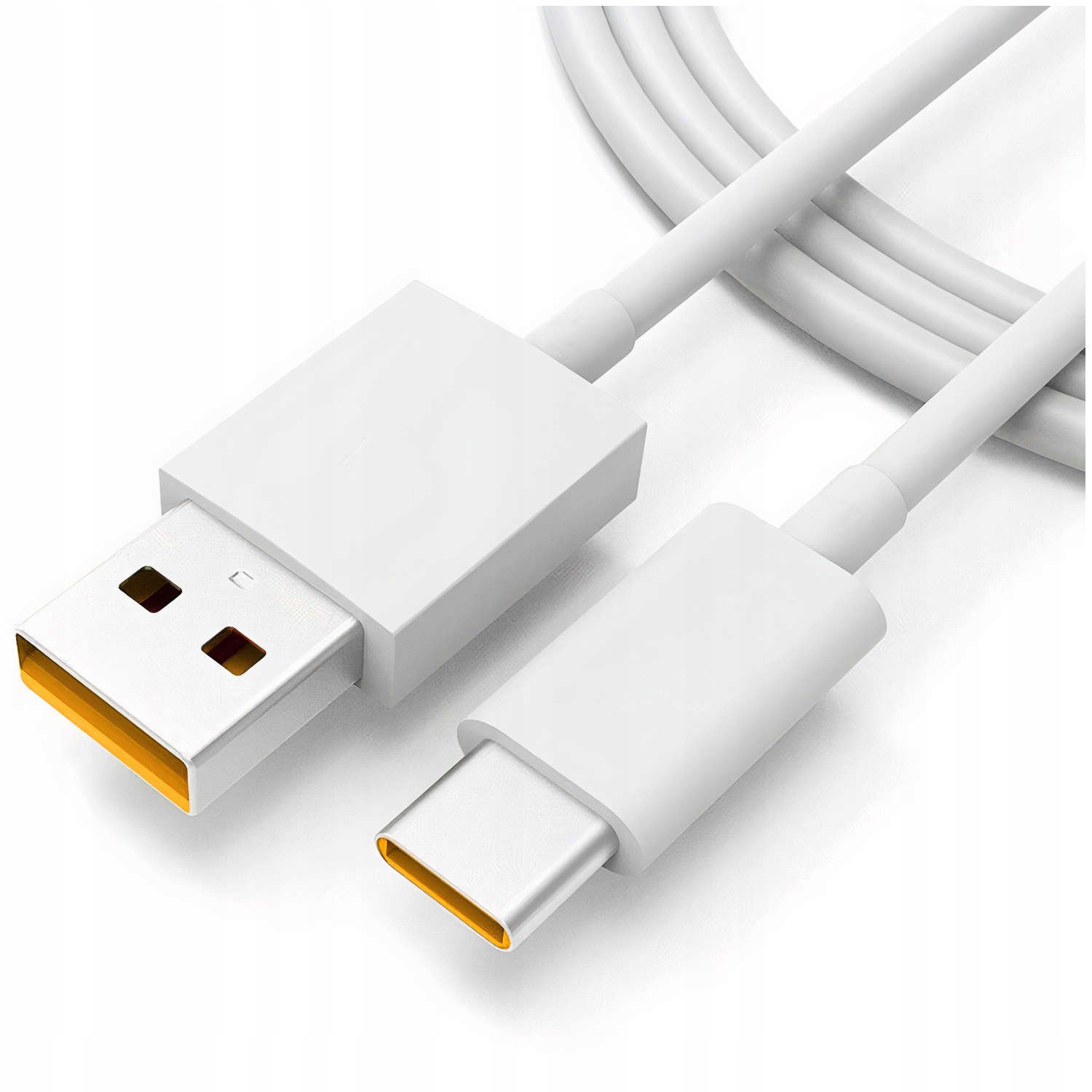 Kabel USB typ C Oppo 1 m biały oplot Quick Charge