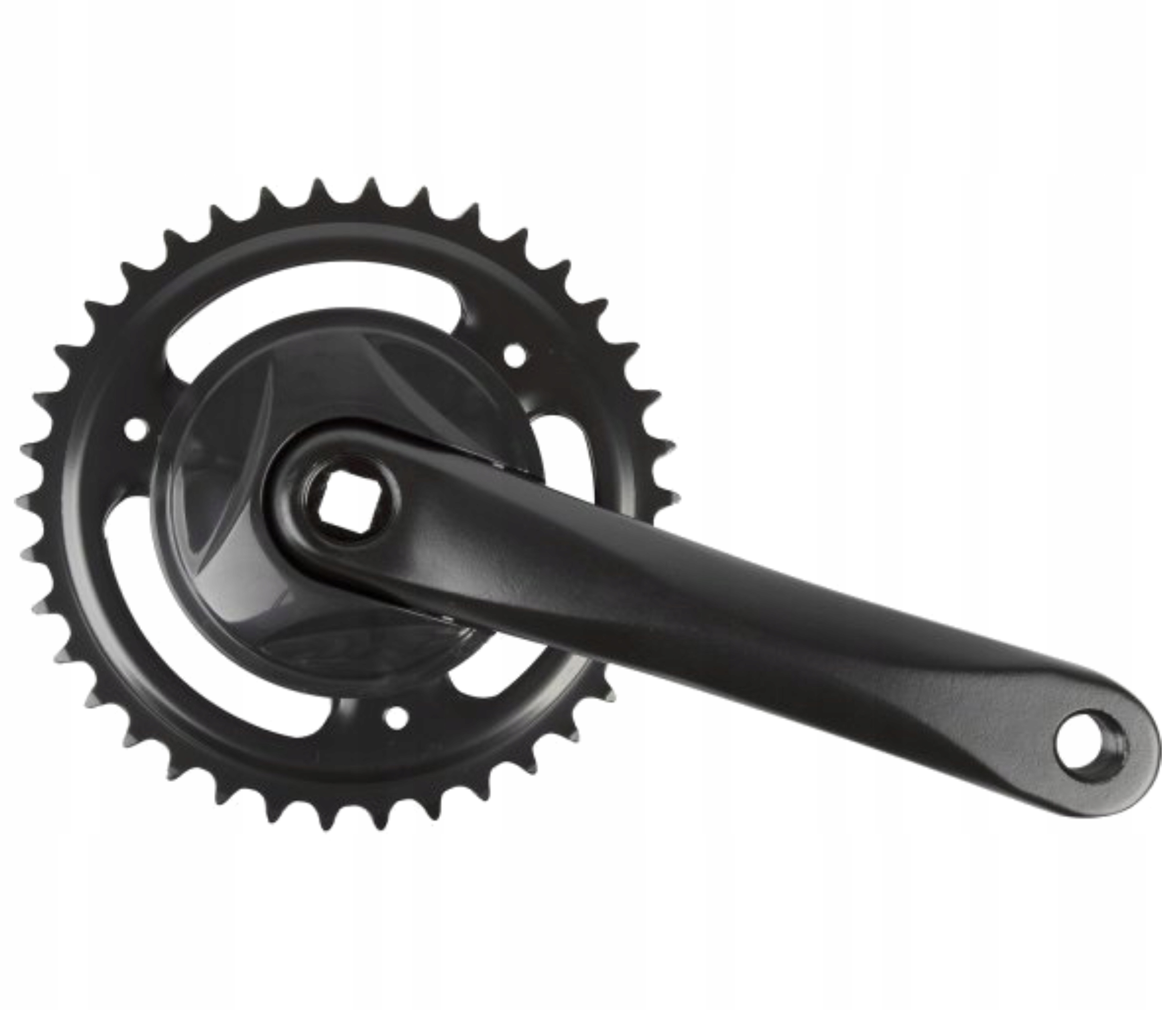 Korba Mechanizm Korbowy 1 Rzędowy 38 Zębów Aluminium Długość 170 mm Czarny