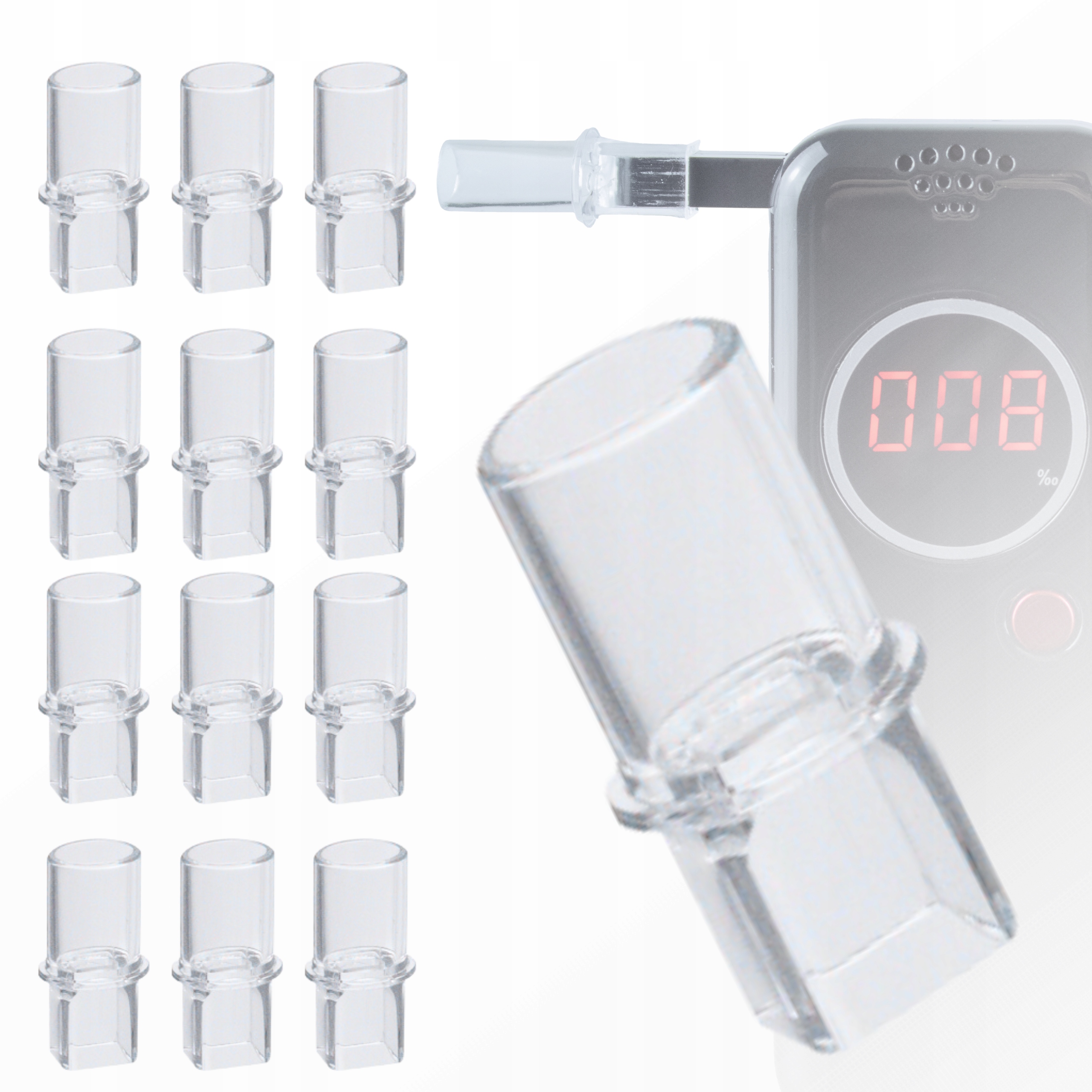 Ustnik Do Alkomatu Hikey 12 Sztuk Wymiennych Ustników Zapasowe Ustniki