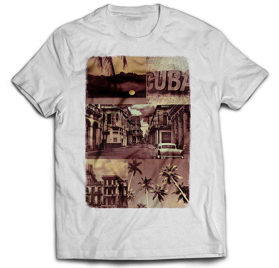 

Koszulka Prezent Grafika Retro Auto Kuba Cuba L