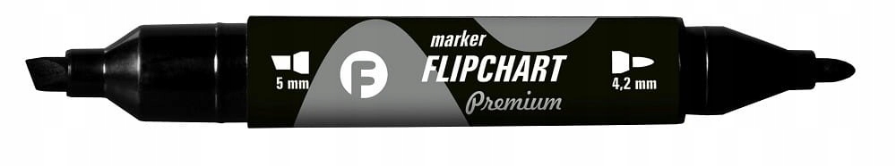 

Marker dwustronny flipchart Premium czarny