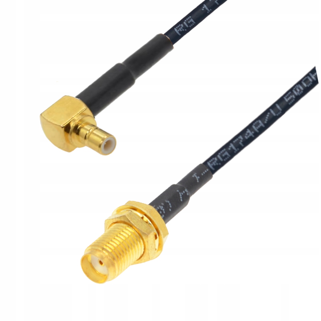 Pigtail Sma gniazdo Smb wtyk Ra RG174 2m