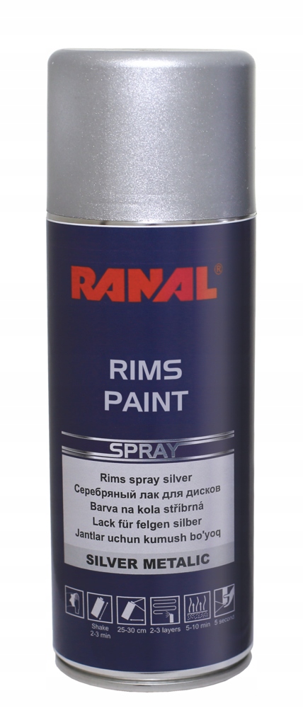 

Ranal Lakier do felg z efektem srebra 400ml spray