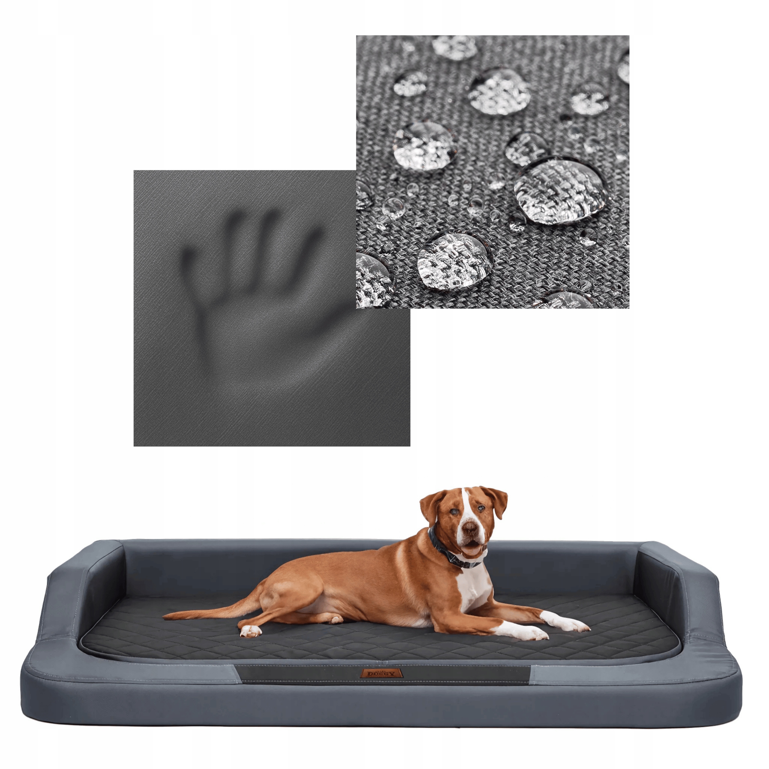 Levně Ortopedický Pelíšek Pelíšek pro psy, vysoká matrace 94 cm x 62 cm