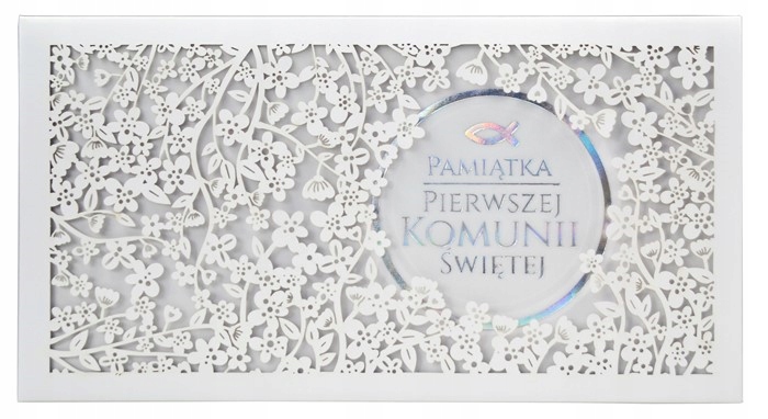 

Pamiątka Komunii ażurowe zdobienia 3D Glamour PM96