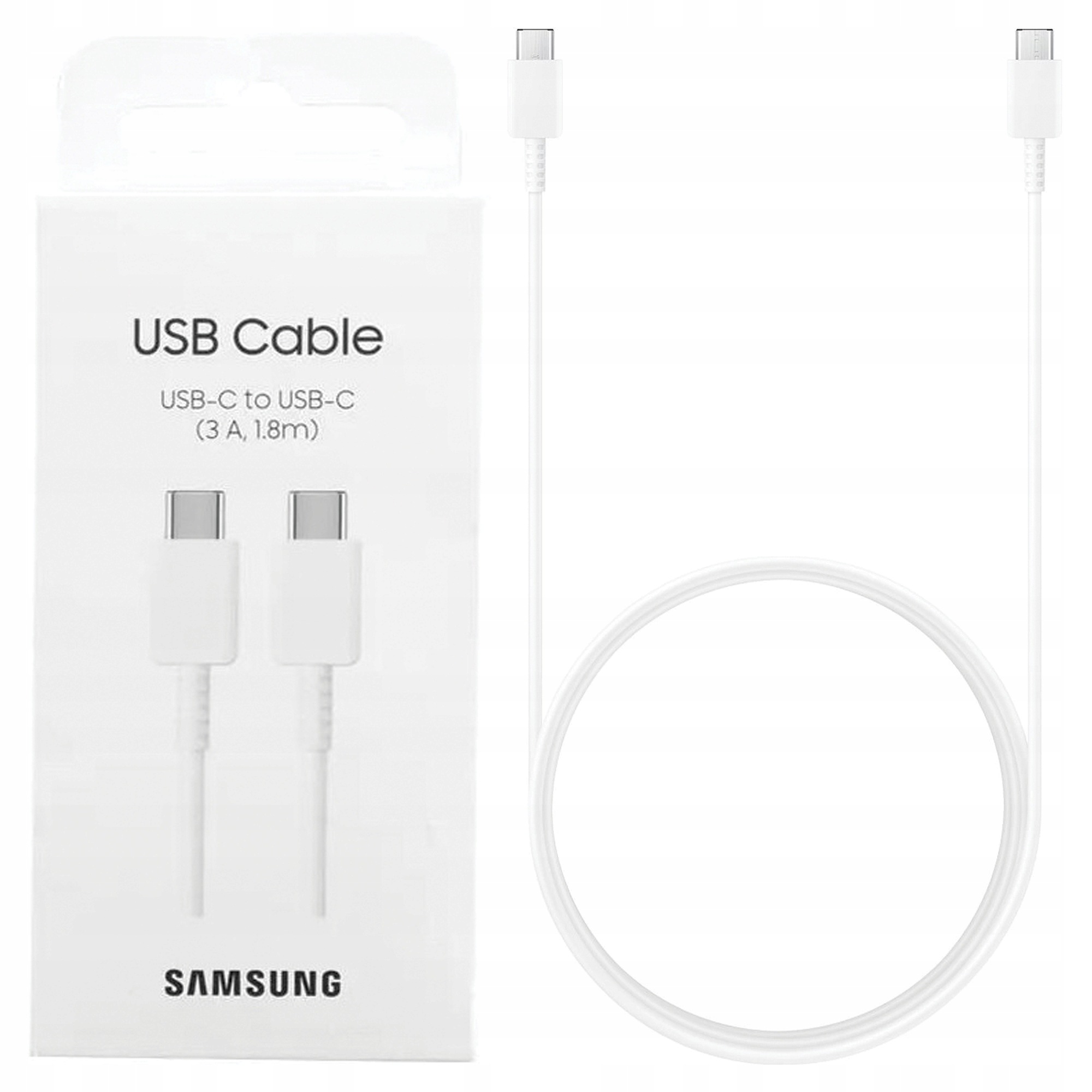 Kabel Samsung EP-DX310JW Usb-c USB-C3A bílý/bílý 1.8 m