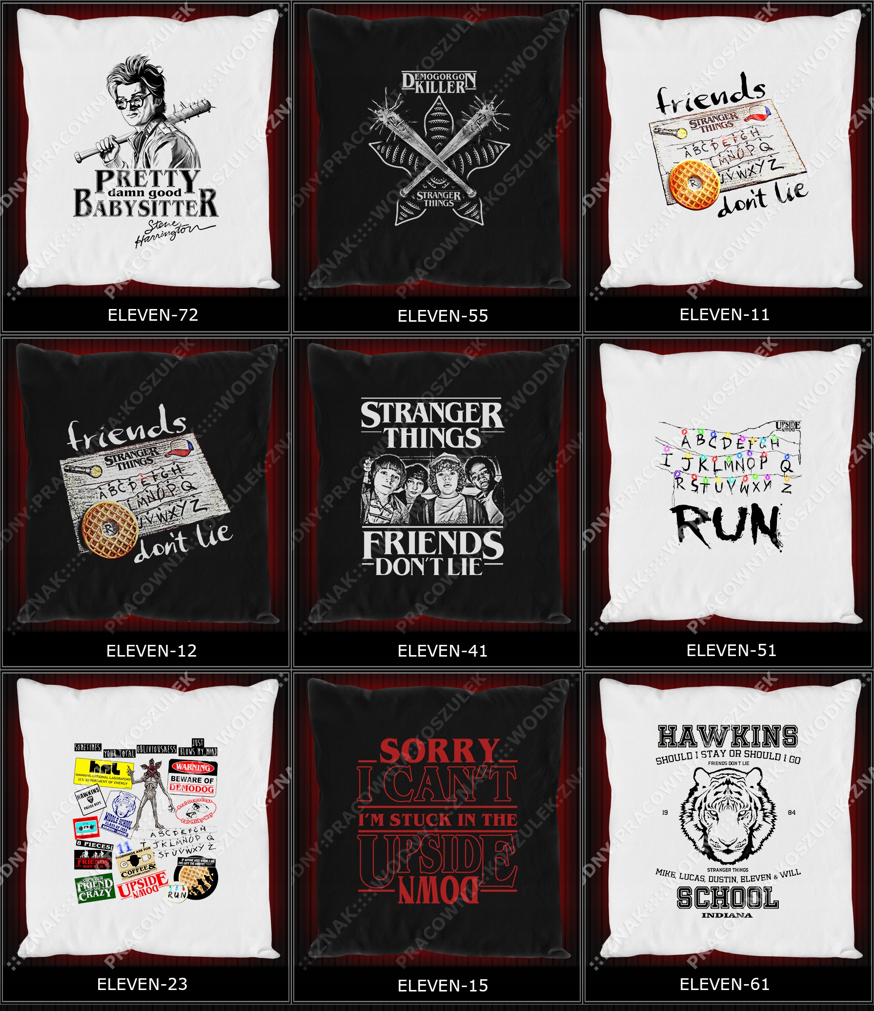 koszulka poduszka stranger things RóżneRodzaje iT Szerokość produktu 40 cm