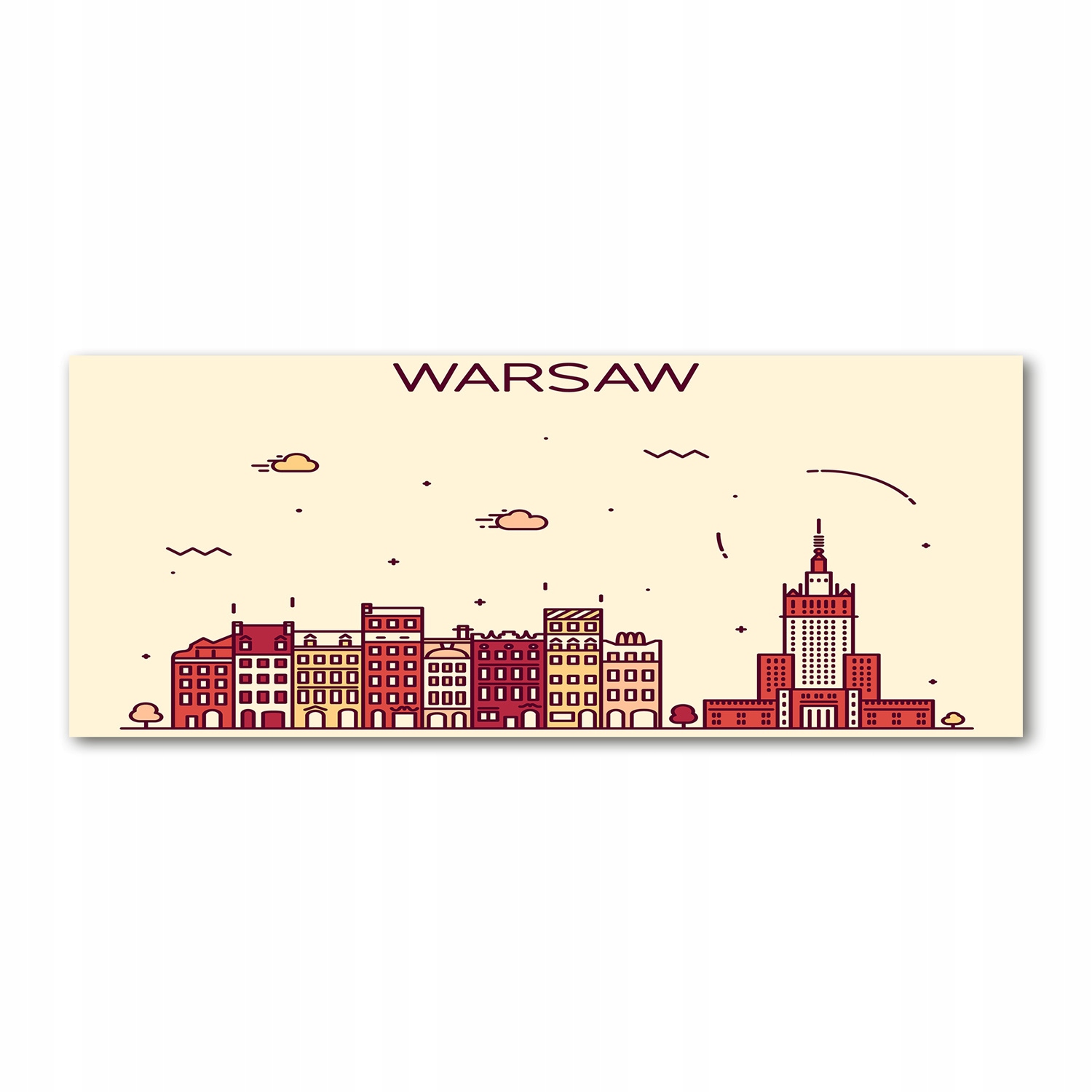 

Foto obraz akryl zdjęcie Warszawa Polska 125x50 cm