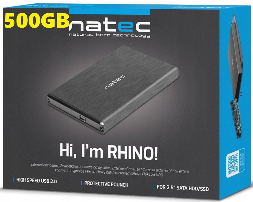 

Dysk Przenośny natec-GO 500GB 2.5'' Usb 3.0 Czarny