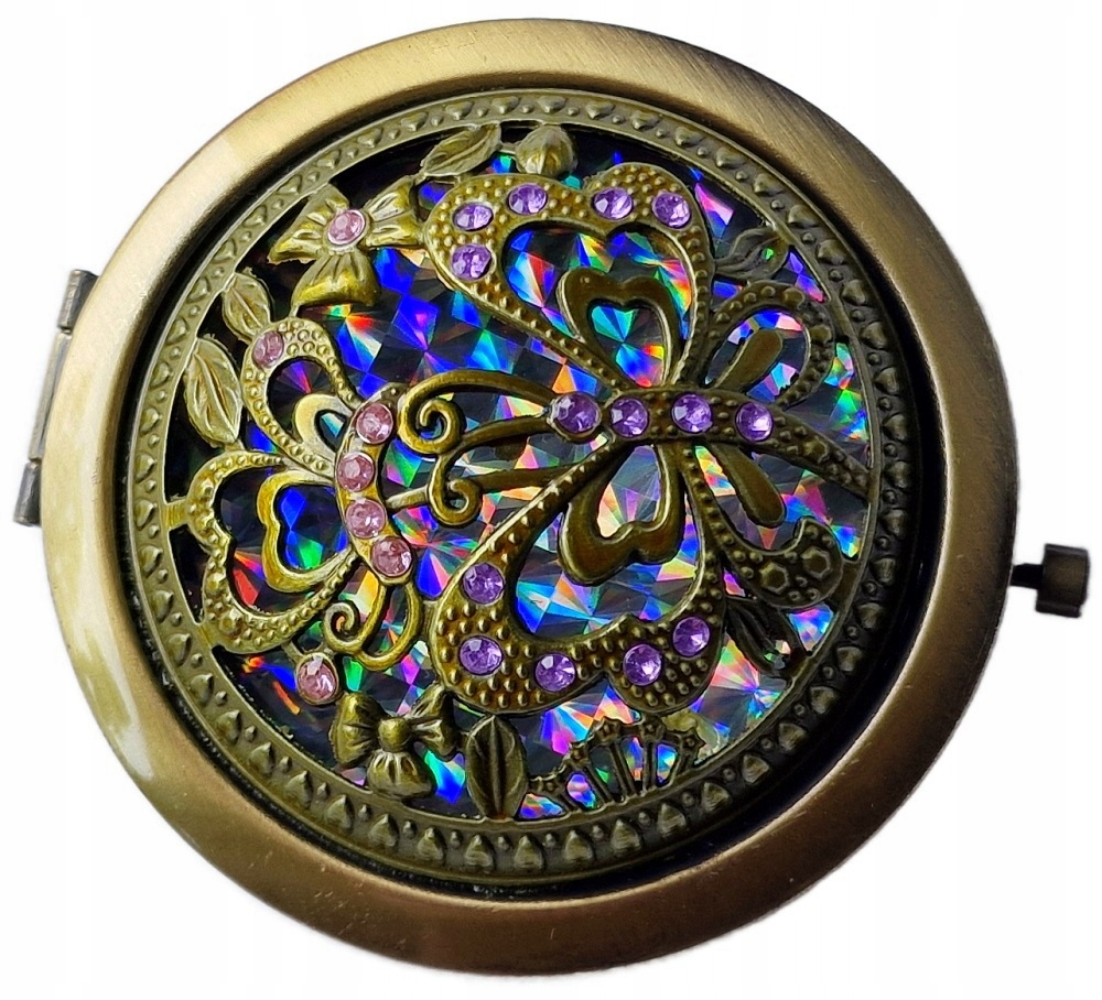 Izraelské Zrcátko Do Kabelky V Secesním Stylu, Motýl, Symbol Ženskosti