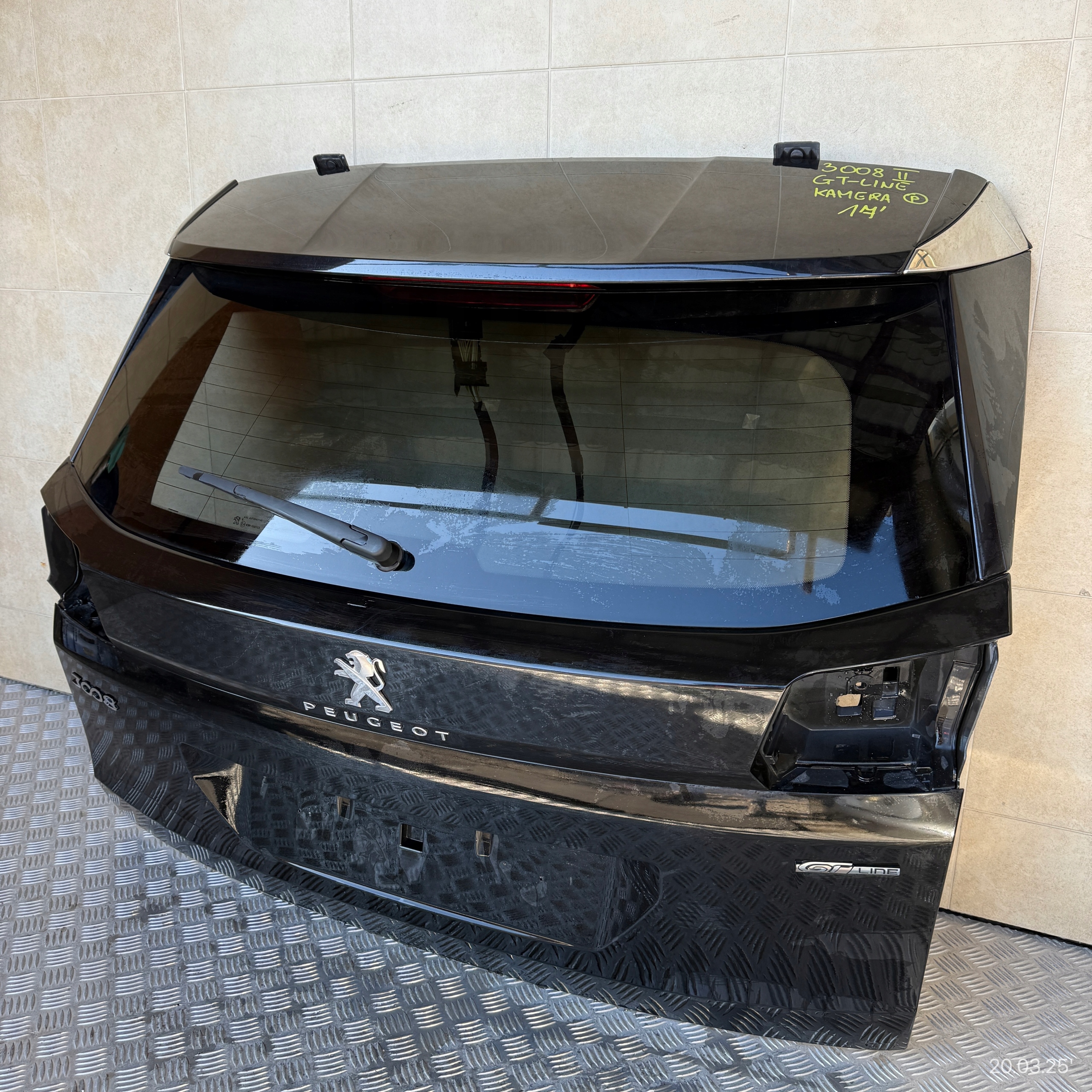 boot doors complete PEUGEOT 3008 II GT-LINE 2017 ROK KAMERA