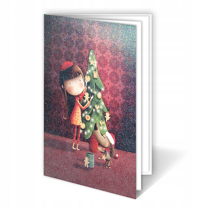 

Kartka Świąteczna Bożonarodzeniowa Santoro Gorjuss