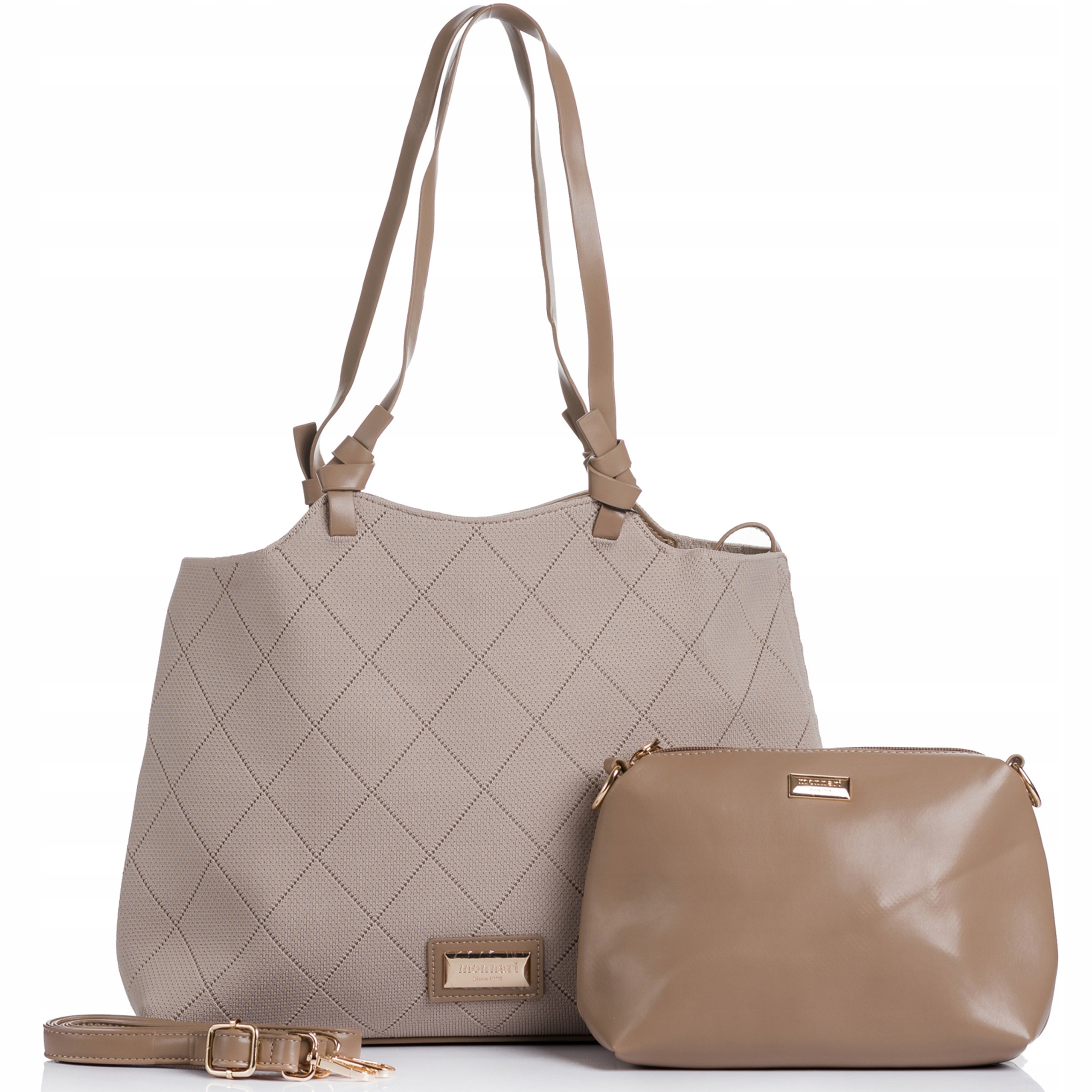 Monnari Torebka na ramię Shopper Listonoszka Model 2w1 Kolekcja Premium