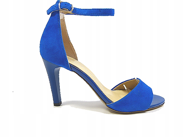 Chabrové semišové dámské sandály s podpatkem Luca.C. 38