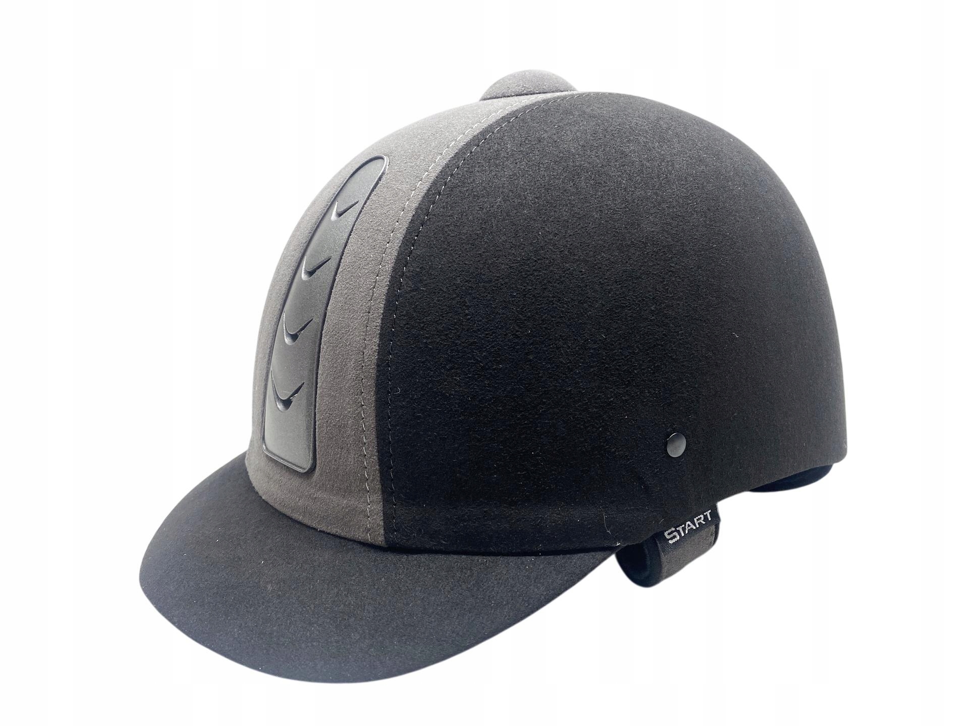 Kask jeździecki Start Sport czarno-szary 56-58 cm M