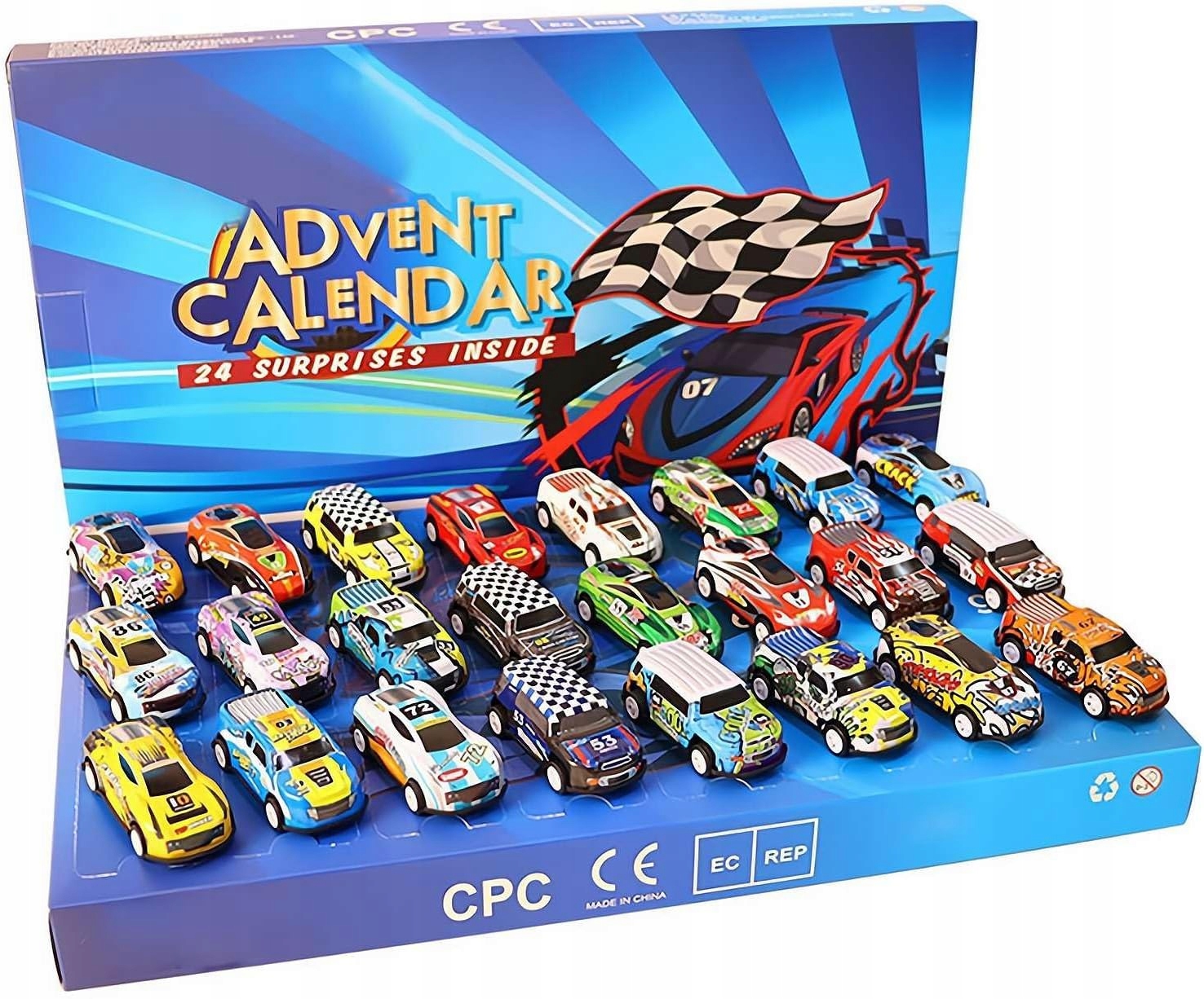 Adventní kalendář Auta Auta Chlapci Angličáky Dárky pro Mikuláše