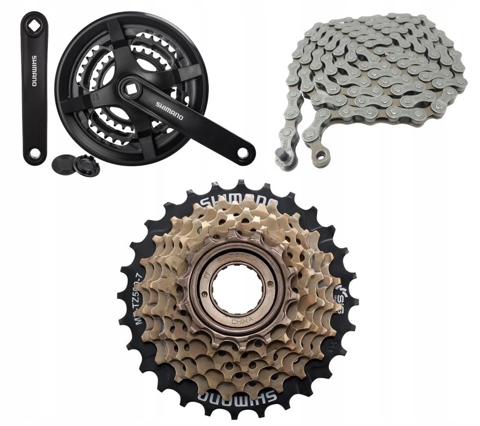 Sada Pohonu Shimano 6RZ Korba 48T, Volnoběžka 28T, Řetěz 3x6, Pohon 3x6