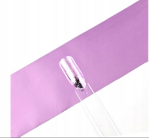 Folia transferowa do paznokci różowa 10x4cm