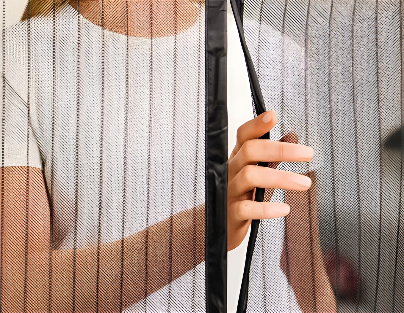 MOSKITIERA MAGNETYCZNA DO DRZWI SIATKA NA DRZWI MAGNES 80/90/100 x210/220 Maks. szerokość 100 cm