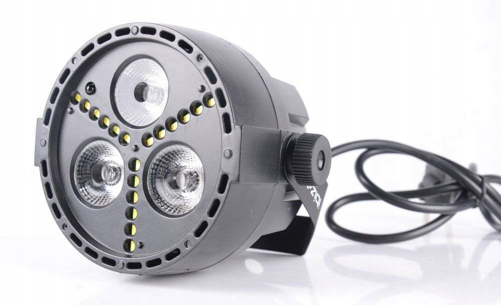 Reflektor LED PAR 3x 4W RGBW DMX pilot Marka Ibiza Light