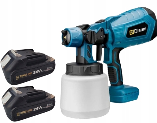 Sprej Gun Pistole na stříkání akumulátorová 2x24V