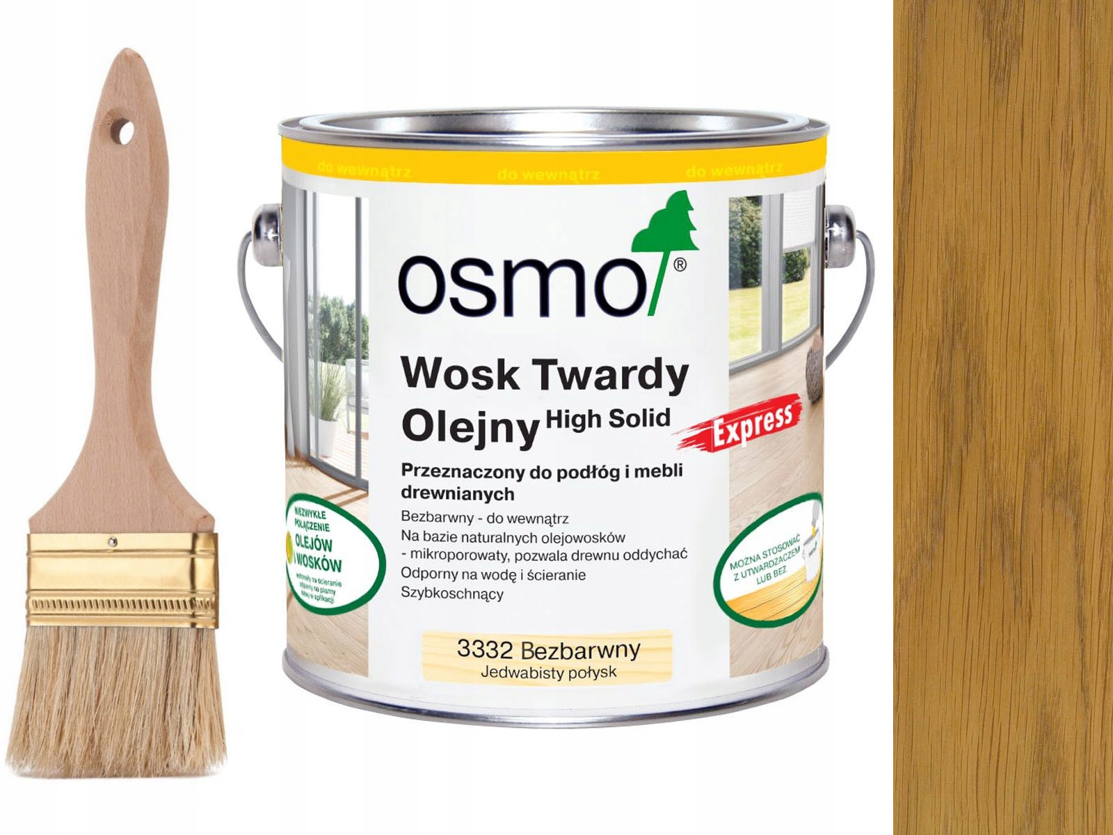 Osmo 3332 Tvrdý olejový vosk Express 0,75L Lesk